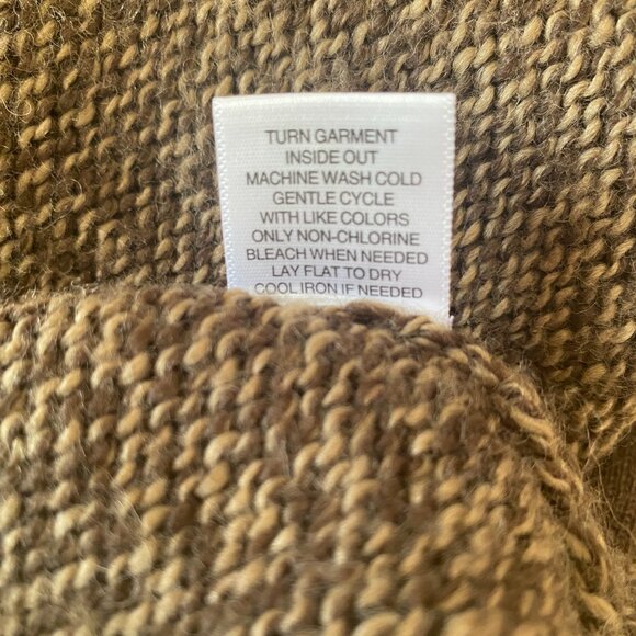 New York & Company women's M brown open front long sleeve tie cardigan sweater - Picture 10 of 10